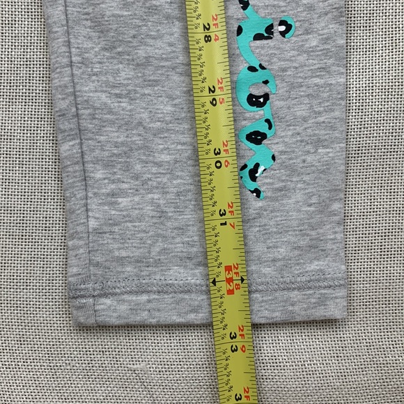 CHAMPION Big Girls Leopard Script Leggings Size L - Picture 8 of 9